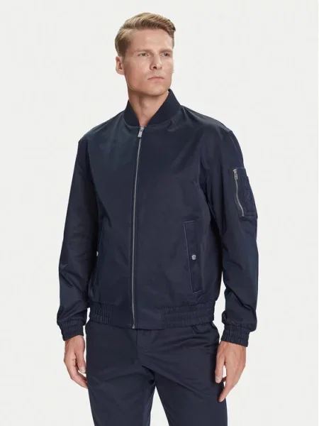 BOSS Bomber jakna Mornarsko modra