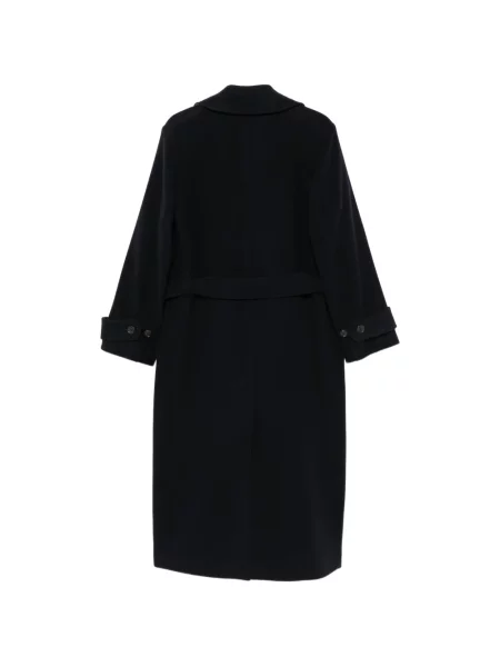 Dvouřadý opásaný kabát Paul Smith modrý