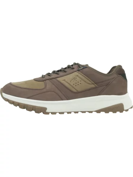 Sneakersy Fluchos skórzane brązowe