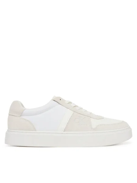 Sneakers Calvin Klein Classic Cups Lace Mix Emb Tongue alb