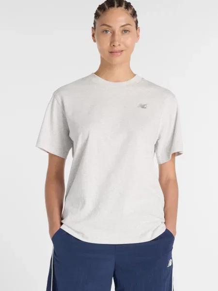 Спортивная футболка New Balance из джерси белая