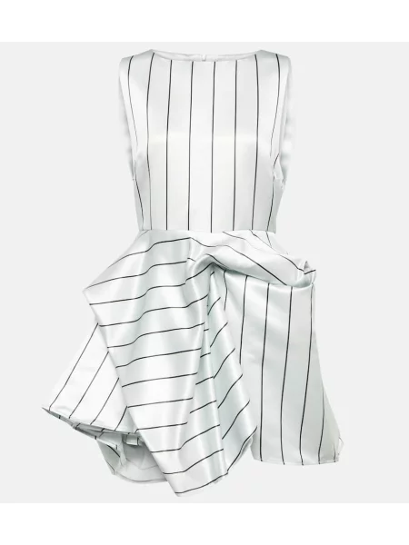 Rochie Jw Anderson cu dungi drapată gri