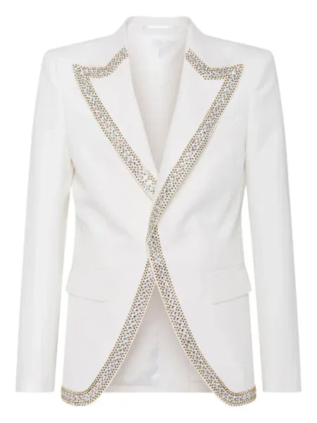 Sacou Dsquared2 de cristal alb