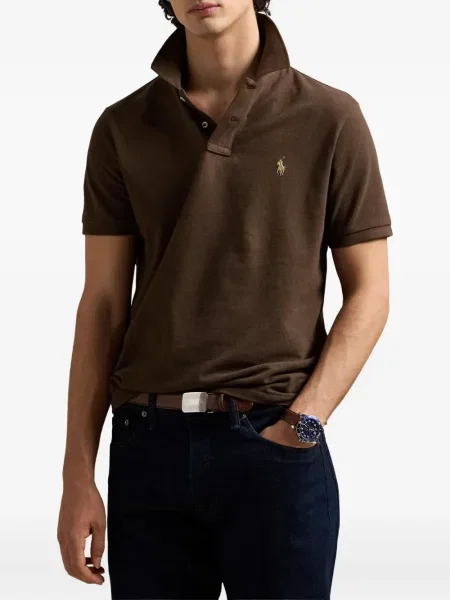 Krátký kostkovaná kšiltovka Polo Ralph Lauren s potiskem zelená