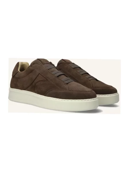 Sneakersy Nubikk skórzane brązowe