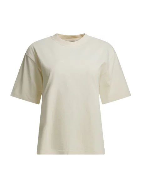 Koszulka Golden Goose z autografem beżowa