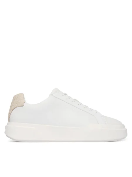 Sportcipők Calvin Klein Chunky Cupsole Laceup Lth Bt Aop fehér