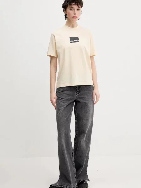 Karl Lagerfeld Jeans t-shirt beżowy