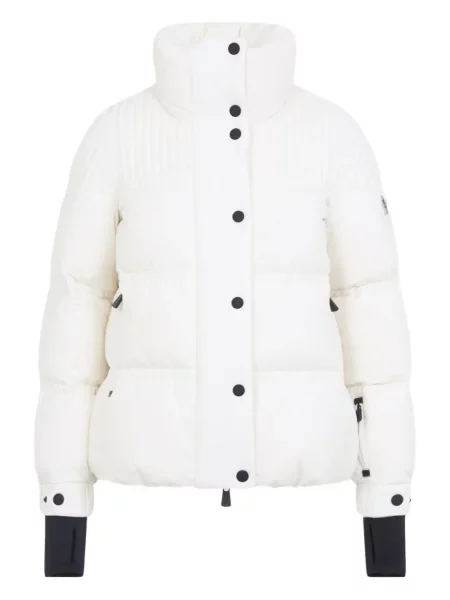 Matlasat geacă cu puf Moncler Grenoble alb