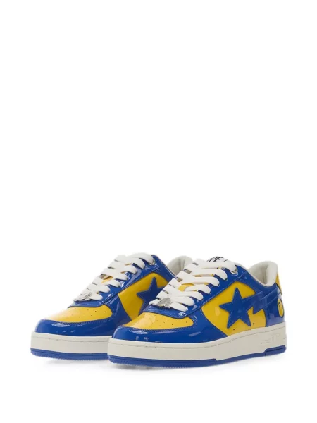 Sneakerși A Bathing Ape® din piele de lac albastru