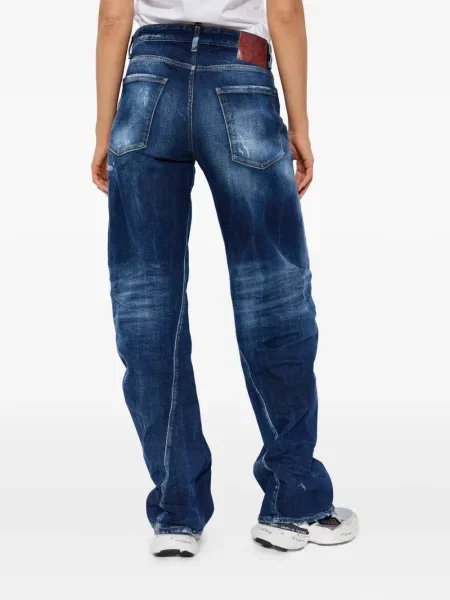 Traperice Dsquared2 s izlizanim efektom plava