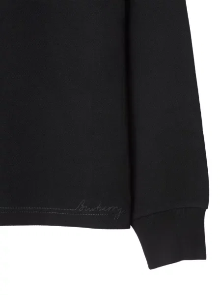 Vlněné polotričko Burberry černé