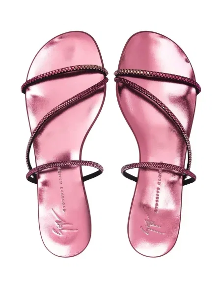 Sandale Giuseppe Zanotti fără toc roz