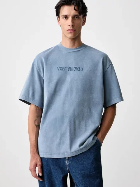 Axel Arigato tricou oversized din pentru bărbați