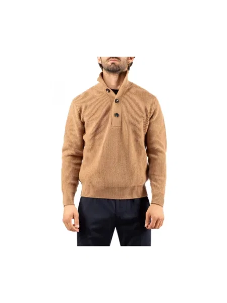 Sweter Filippo De Laurentiis brązowy