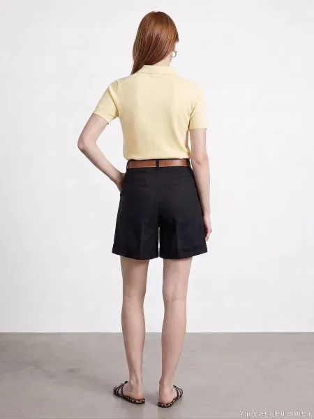 Dilvin Kalhoty Shorts' černá