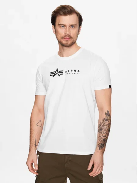 Alpha Industries Set de tricouri﻿ Alpha Label alb