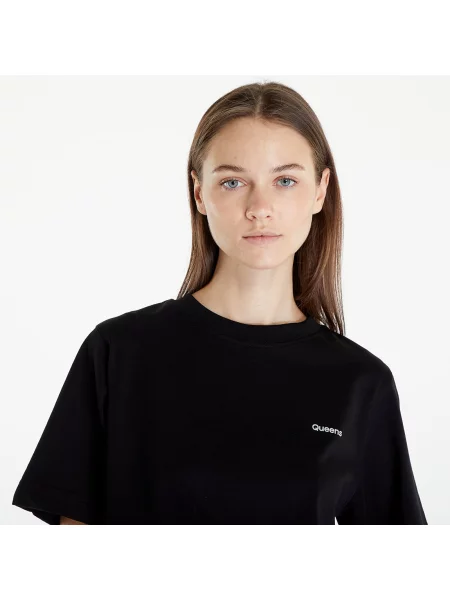 Тениска Queens Essential Contrast Print Black/ White/ Navy/ Pink/ Sand S бяло