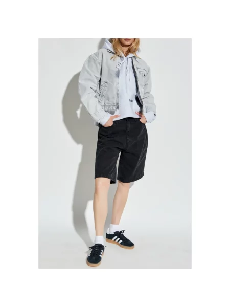 Lniana kurtka Carhartt Wip szara