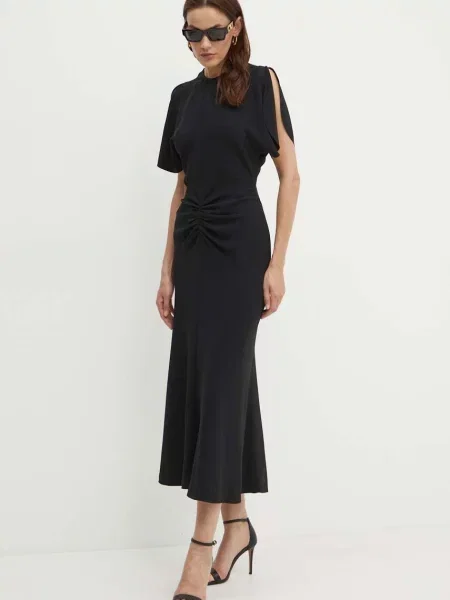 Victoria Beckham rochie maxi evazati negru