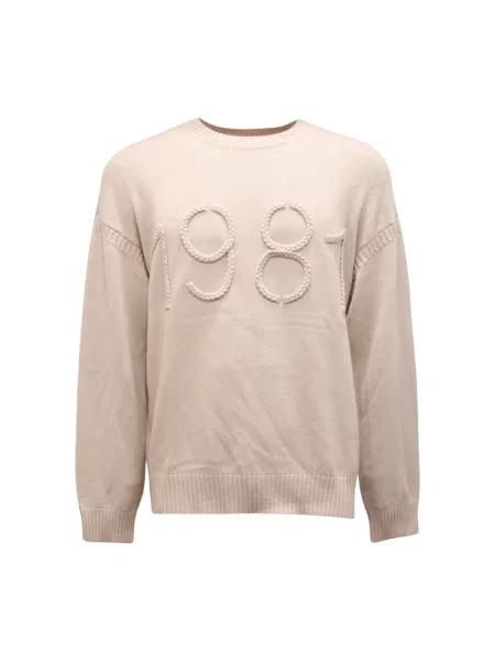 Sweter Armani wełniany beżowy