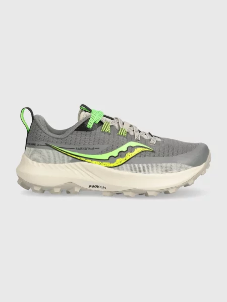 Olcsóbban. Női futócipő Saucony Peregrine 13 gravel/slime. Méret: 37 EU szürke
