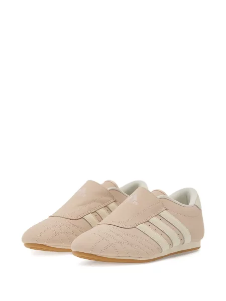 Pantaloni Adidas Campus cu șireturi cu dungi din dantelă roșu