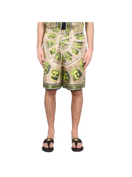 Szorty Versace z nadrukiem zielone