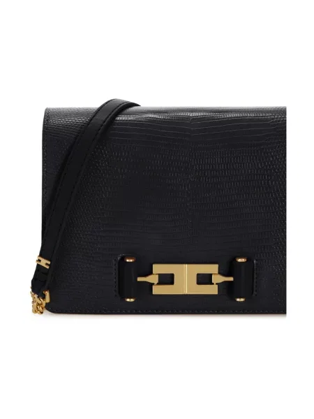 Torebka Elisabetta Franchi skórzana czarna