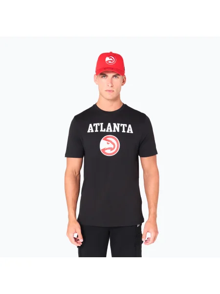 Férfi New Era NOS NBA Regular Atlanta Hawks póló fekete. Méret: M fekete