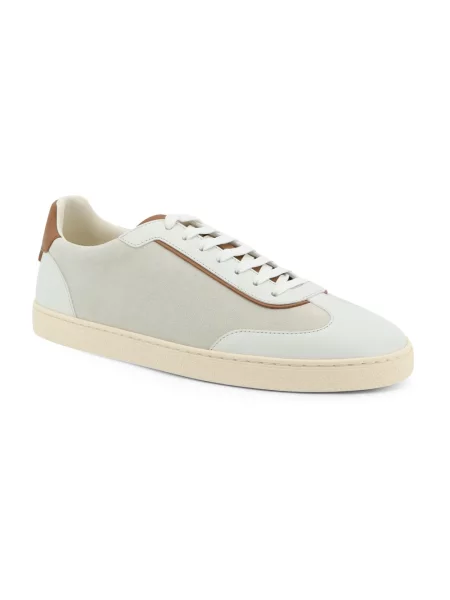 Sneakersy Brunello Cucinelli zamszowe białe