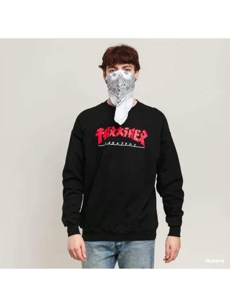 Hanorac Thrasher Godzilla Crewneck Black XL negru