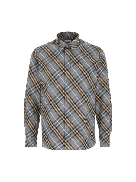 Koszula w kratkę Burberry popelinowa