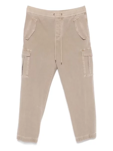 Pantaloni cargo James Perse din material terry