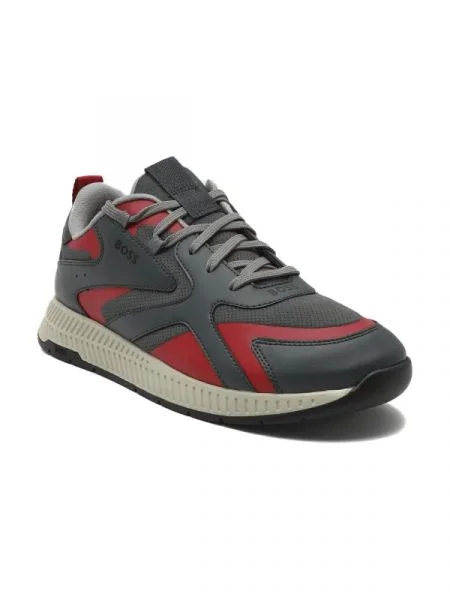 BOSS BLACK Sneakers Titanium negru