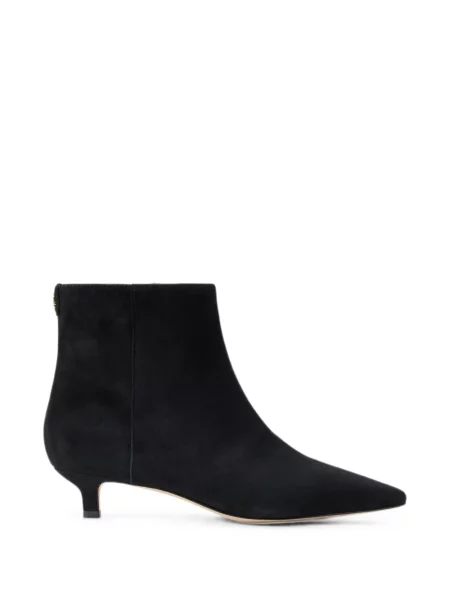 Cizme scurte Lauren Ralph Lauren din piele de căprioară negru