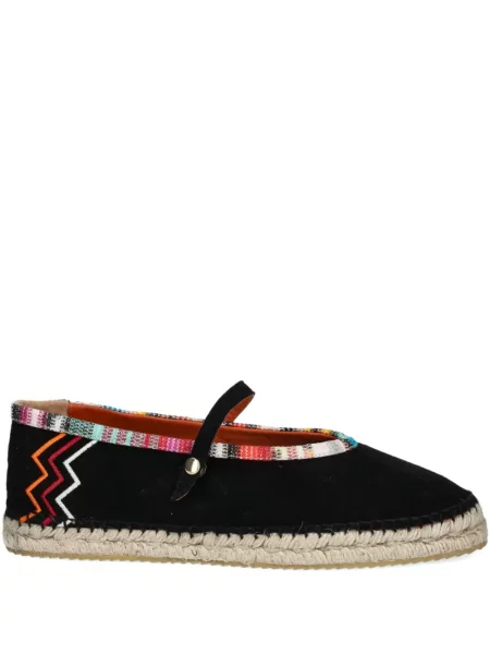 Espadrile Missoni cu imagine negru
