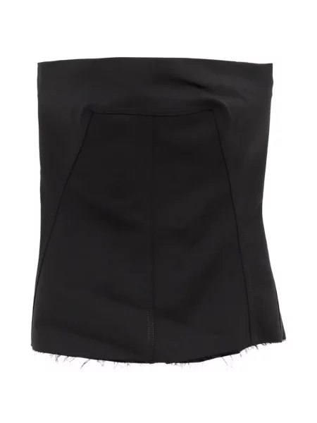 Top Rick Owens fără bretele negru