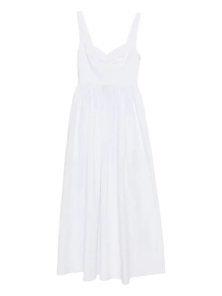 Rochie midi Matteau până la genunchi de costum alb