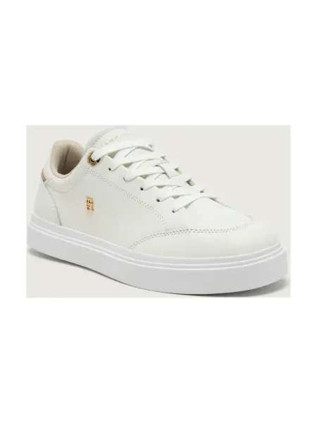 Tommy Hilfiger Teniși din piele TH CHIC alb