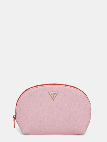 Козметична чанта Guess розово