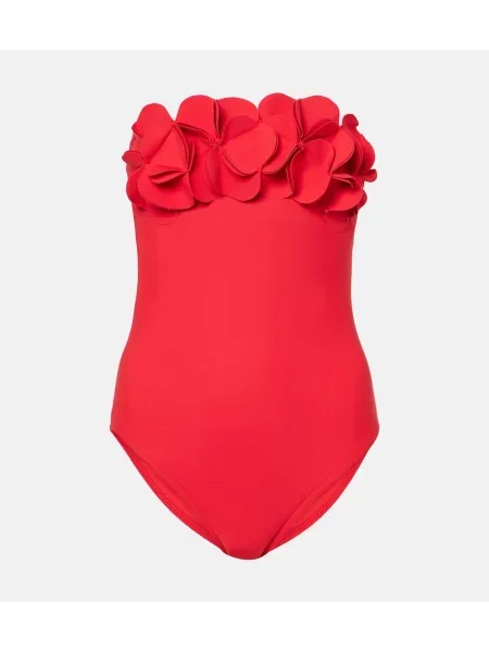 Kopalke Karla Colletto s cvetličnim vzorcem rdeča