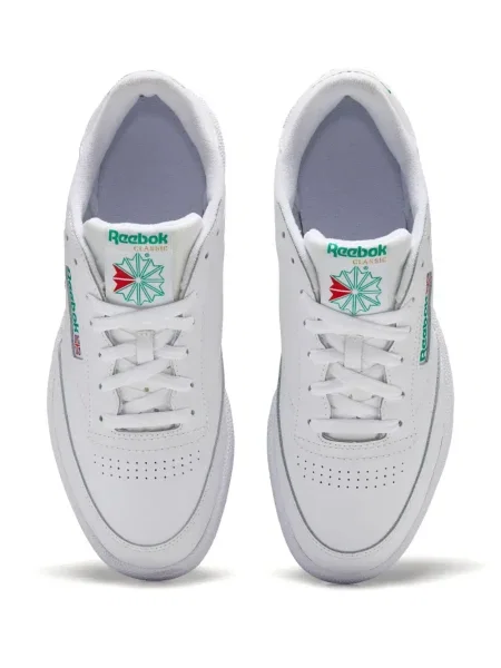 Маратонки Reebok Club C 85 с връзки с дантела бяло
