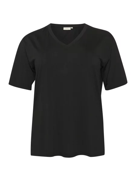 KAFFE CURVE Tricou Malla' negru