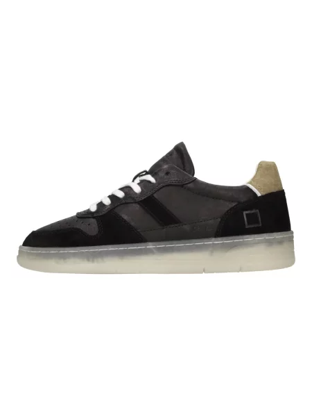 Sneakersy D.a.t.e. skórzane czarne