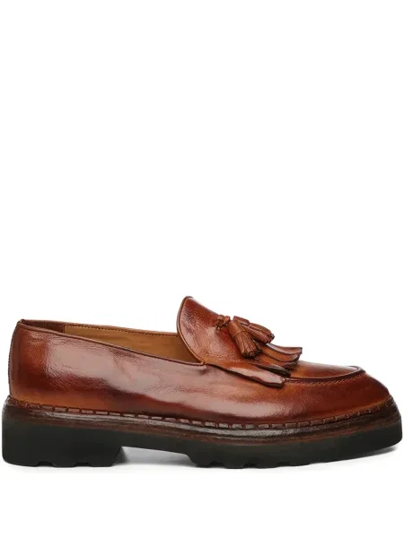 Pantofi loafer Eleventy din piele maro