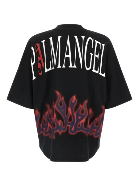 Tricou Palm Angels cu imagine cu decolteu rotund negru