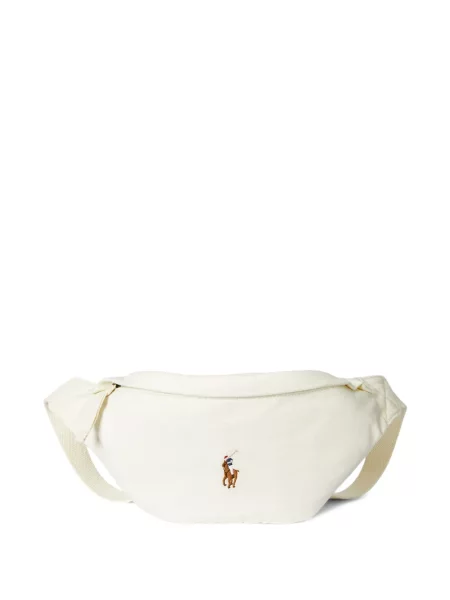 Krótka czapka z daszkiem Polo Ralph Lauren w jodełkę jednorzędowa niebieska