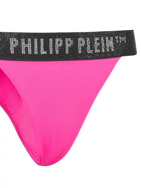 Bikini Philipp Plein cu autograf roz