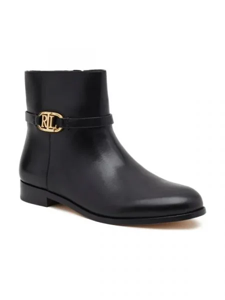 LAUREN RALPH LAUREN De piele botine negru